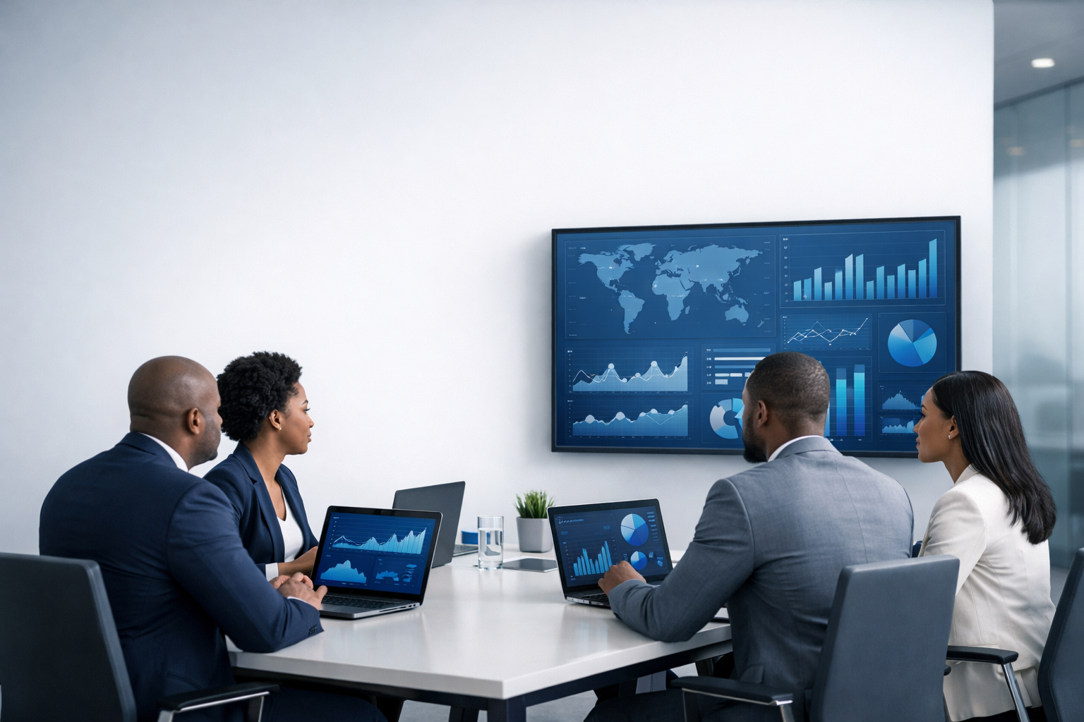 Equipe en réunion de cadrage stratégique